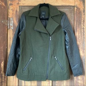 FOREVER 21 longline moto jacket